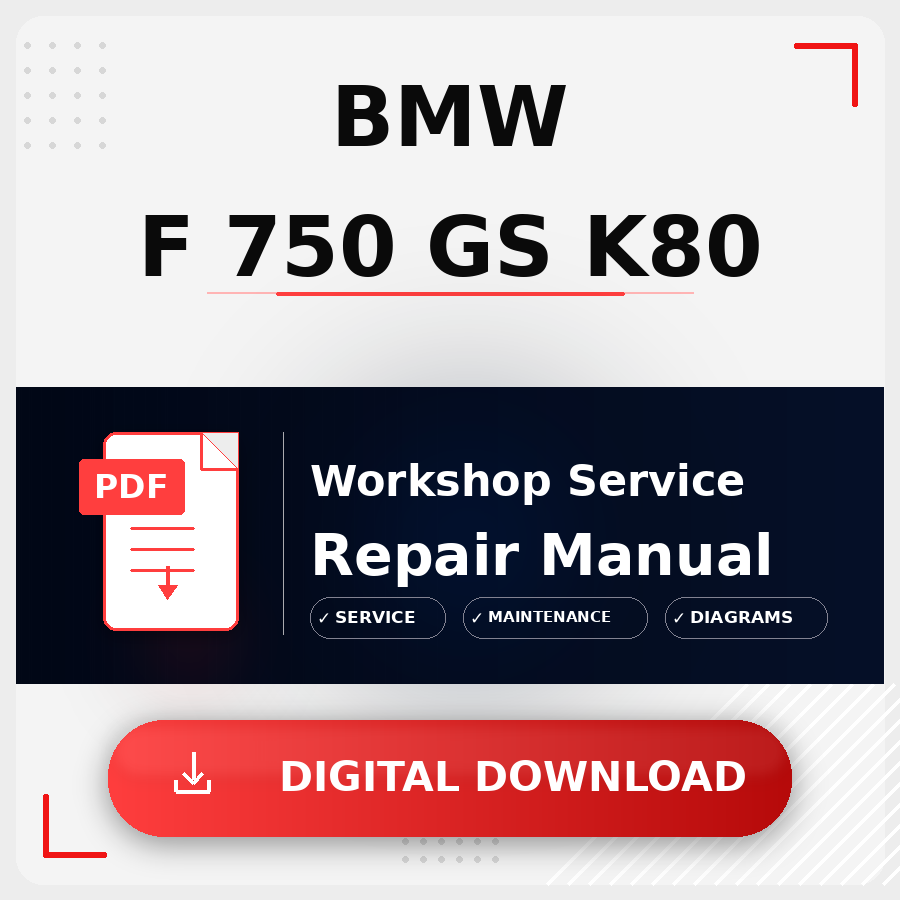 Bmw F 750 Gs K80 Workshop Service Repair Manual | Bmw F 750 Gs K80 Service Manual