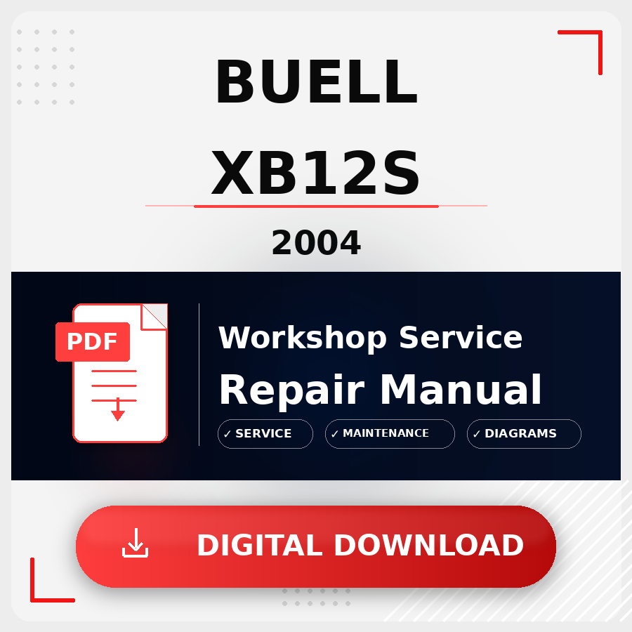 2004 Buell Xb12S Workshop Service Repair Manual | 2004 Buell Xb12S Service Manual