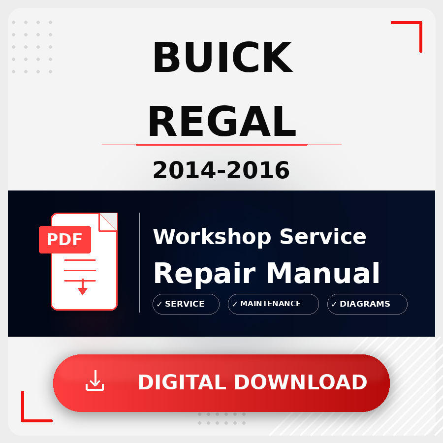 2014 - 2016 Buick Regal Workshop Service Repair Manual | 2014 2015 2016 Buick Regal Service Manual