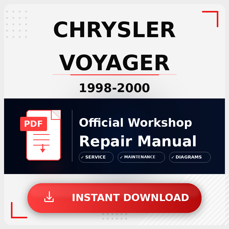 Chrysler Voyager 1998-2000 Workshop Service Repair Manual