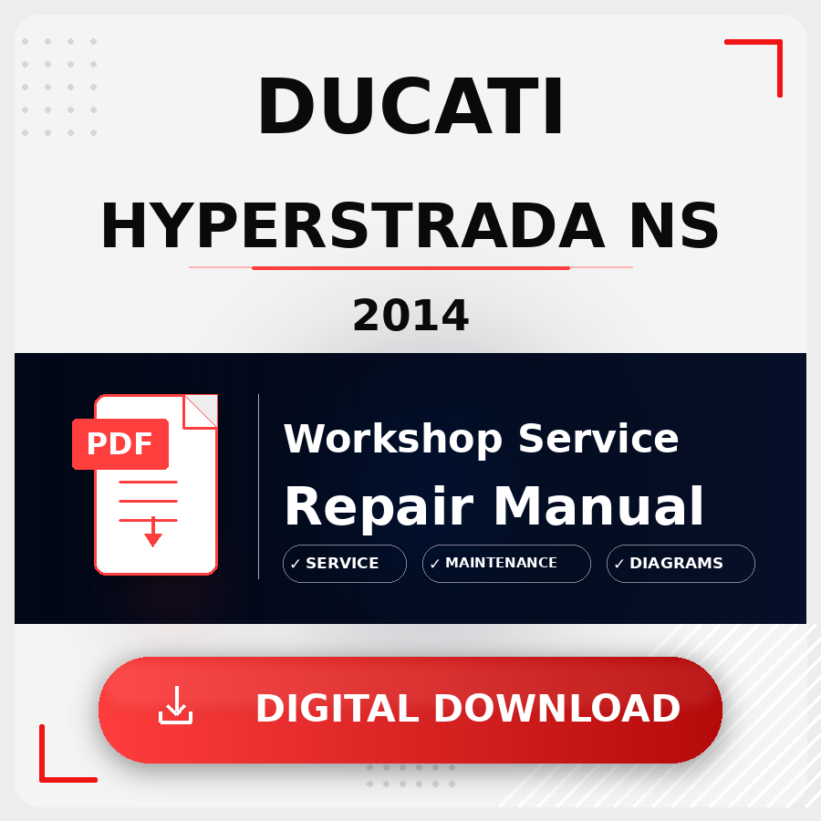 2014 Ducati Hyperstrada Ns Workshop Service Repair Manual | 2014 Ducati Hyperstrada Ns Service Manual
