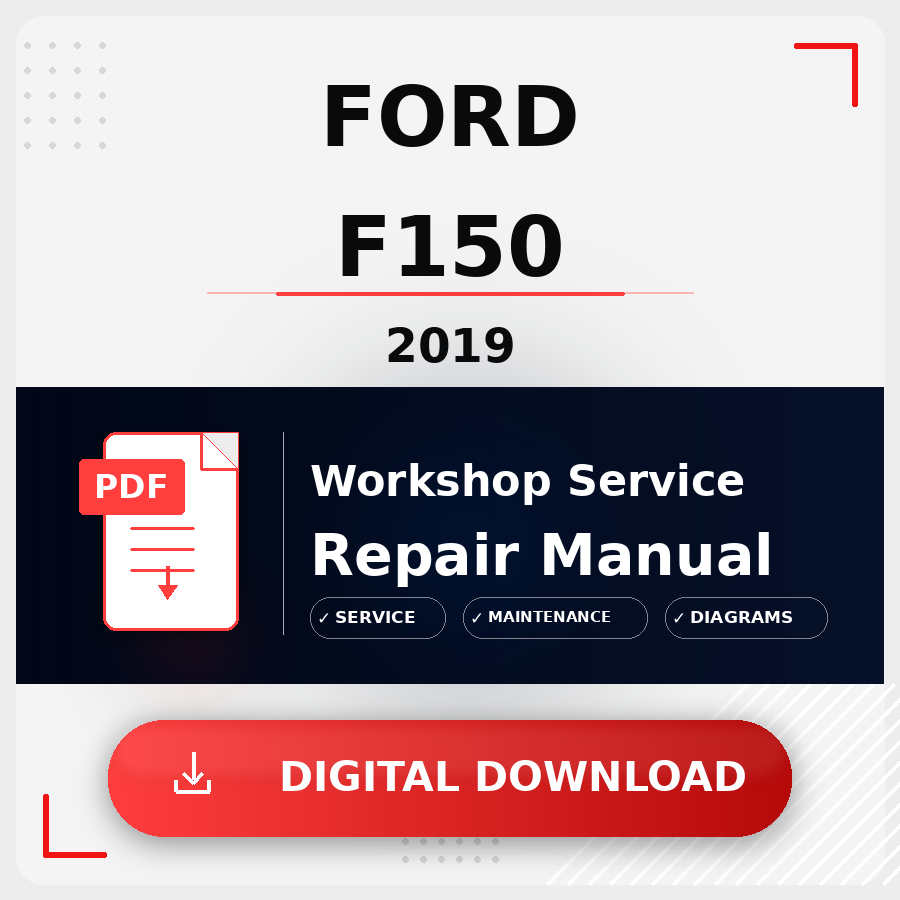 2019 Ford F150 Workshop Service Repair Manual | 2019 Ford F150 Service Manual