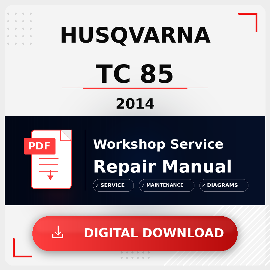 2014 Husqvarna Tc 85 Workshop Service Repair Manual | 2014 Husqvarna Tc 85 Service Manual