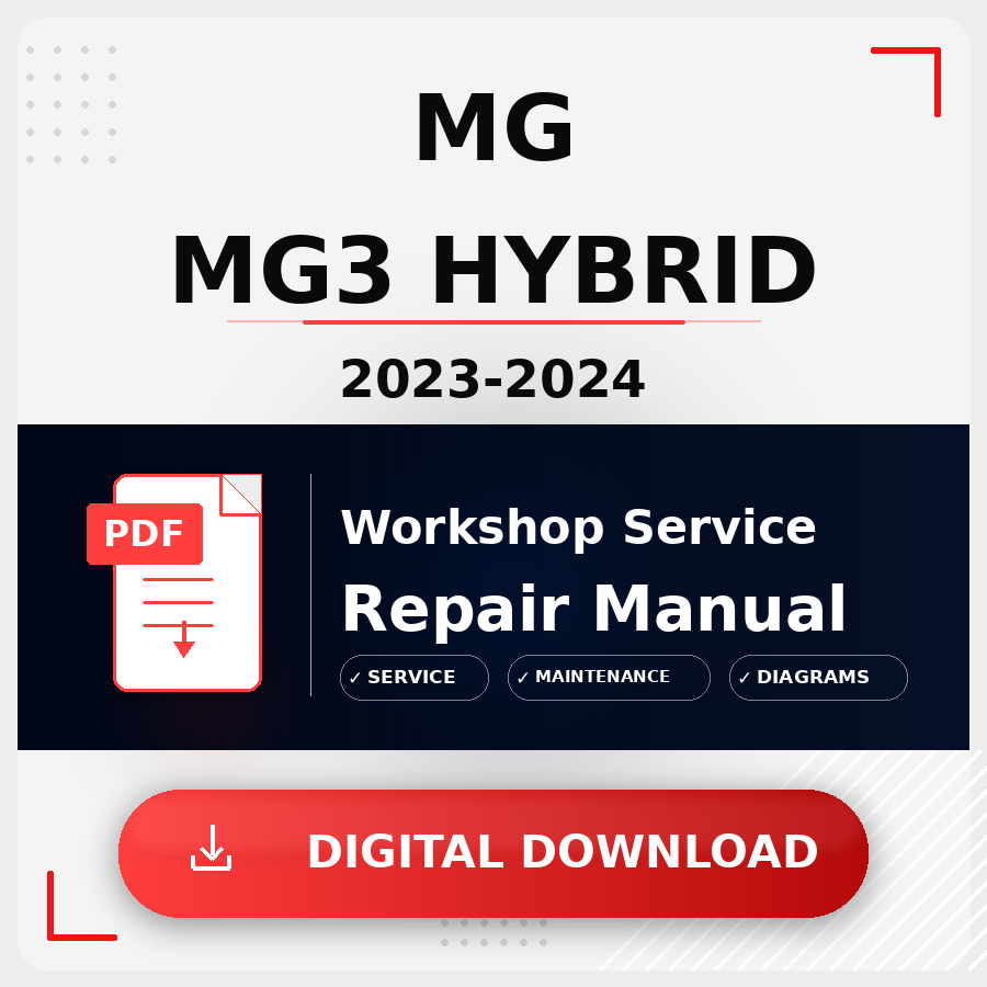 2023 - 2024 Mg Mg3 Hybrid Workshop Service Repair Manual | 2023 2024 Mg Mg3 Hybrid Service Manual