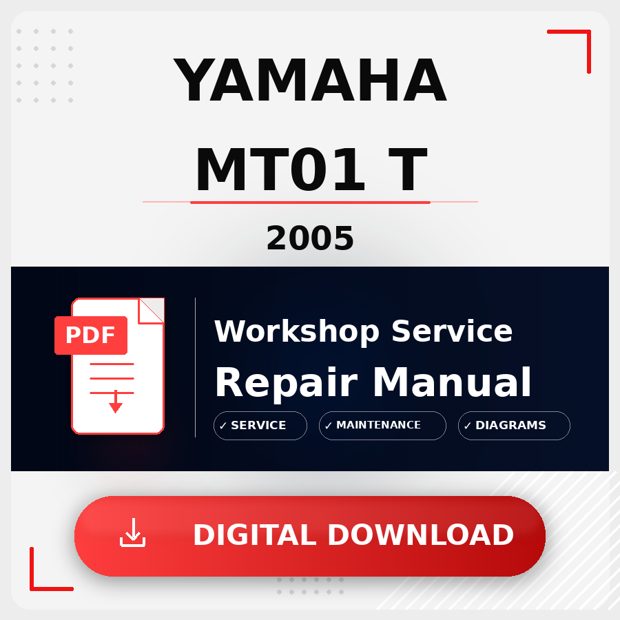 2005 Yamaha Mt01 T Workshop Service Repair Manual | 2005 Yamaha Mt01 T Service Manual