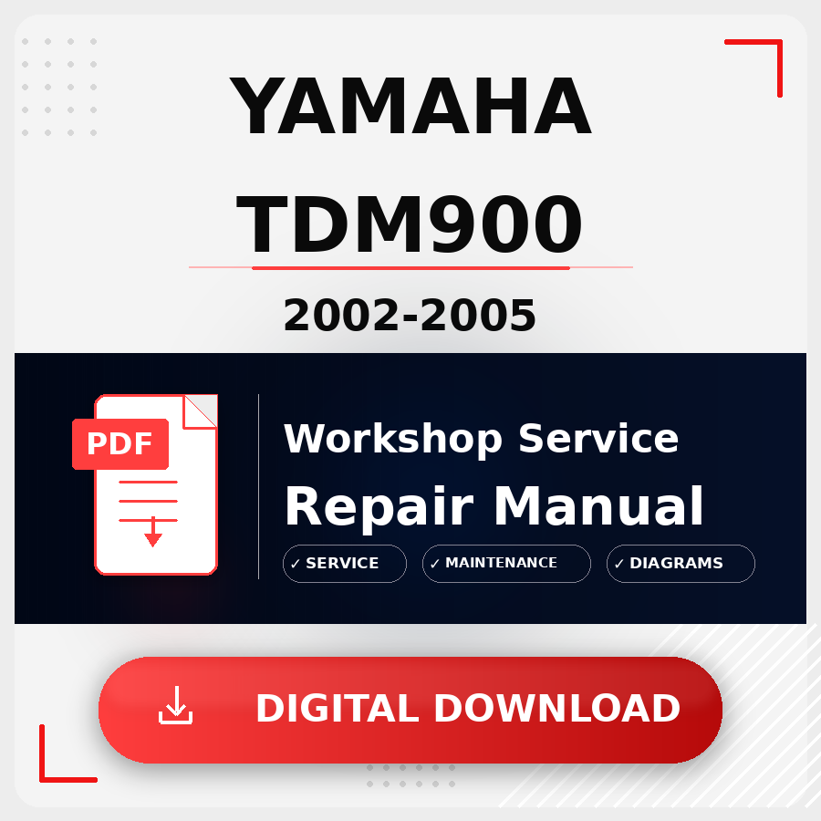 2002 - 2005 Yamaha Tdm900 Workshop Service Repair Manual | 2002 2003 2004 2005 Yamaha Tdm900 Service Manual